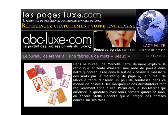 les pages luxe